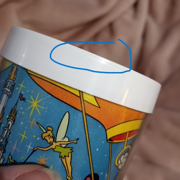 Vintage Disney Thermo Serv Mug 70's 80's Classic Characters Mickey Minnie Goofy - Picture 8 of 8